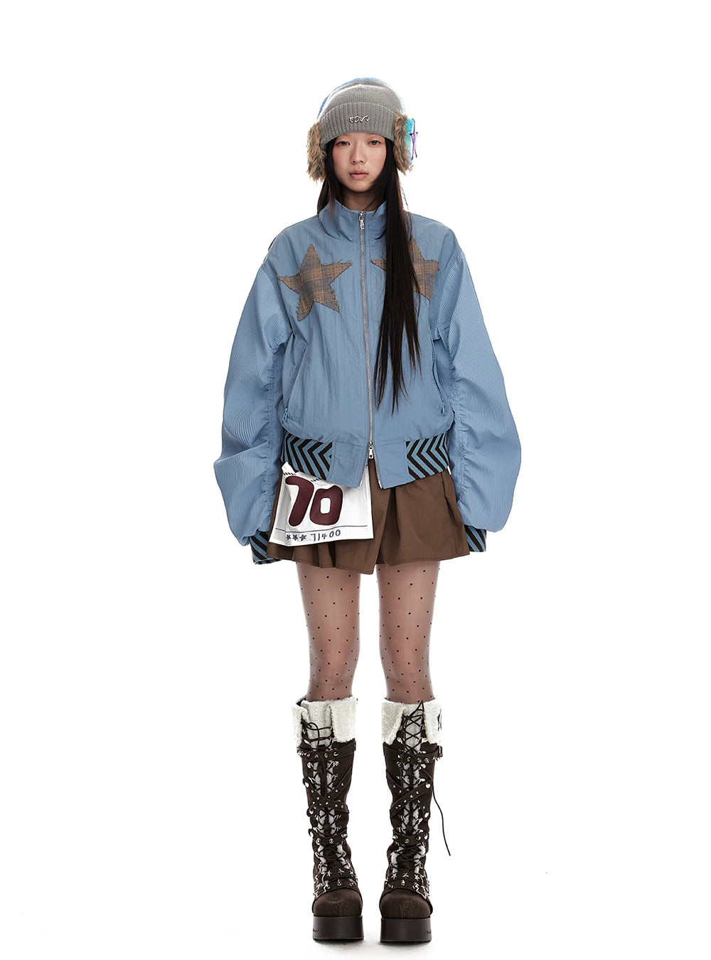 Star'S Fairy Tale Double Zipper Jacket