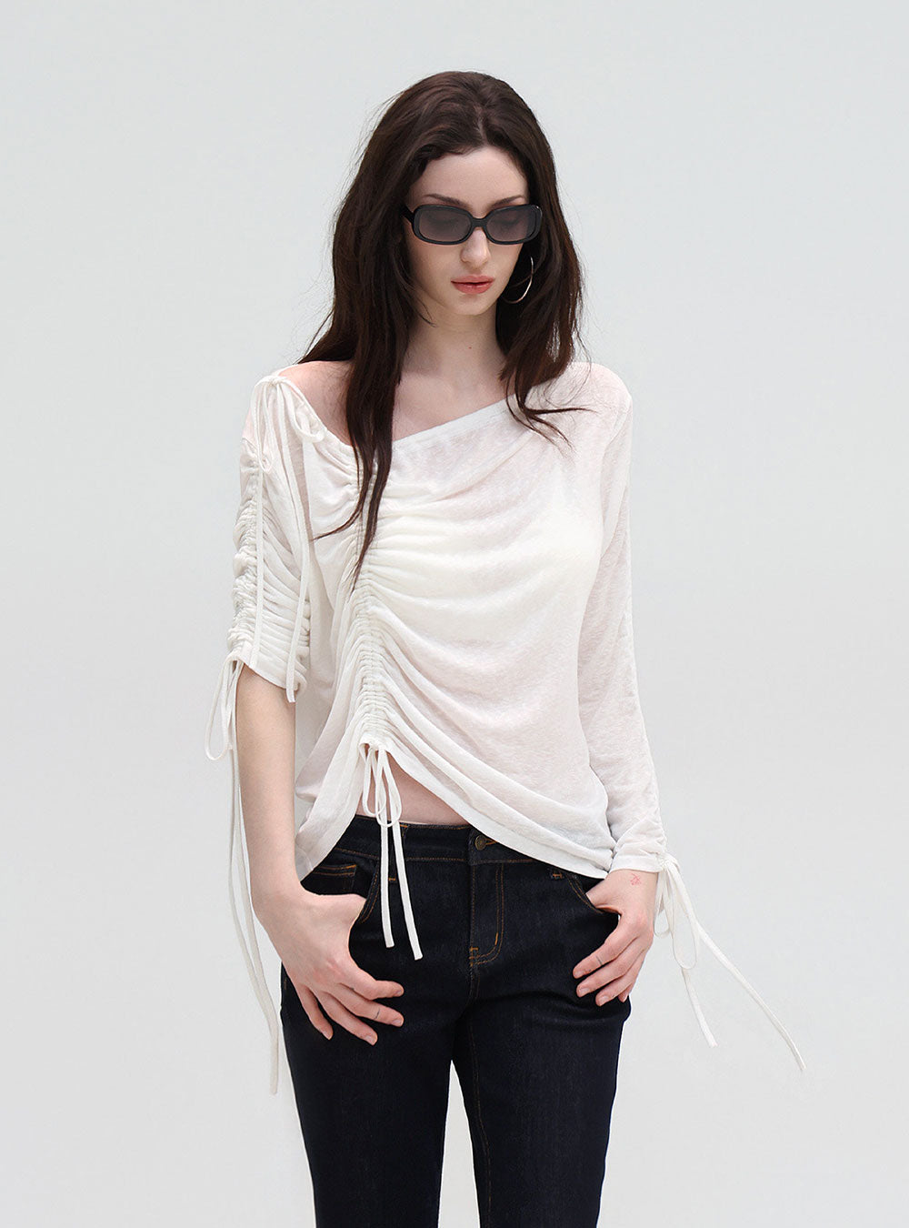 Soft Drape String Top