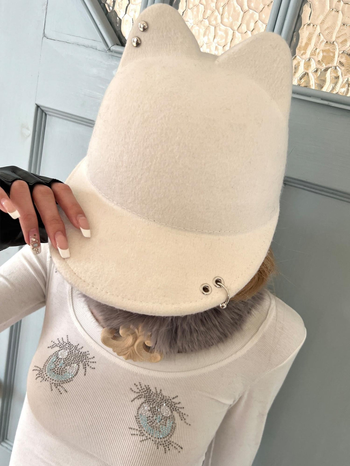 Cozy Wool Adjustable Casual Unisex Riding Cap Flat Brim Hats