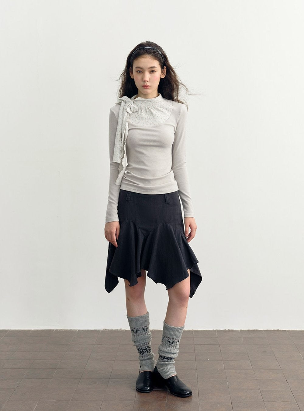 Asymmetry Flare Skirt