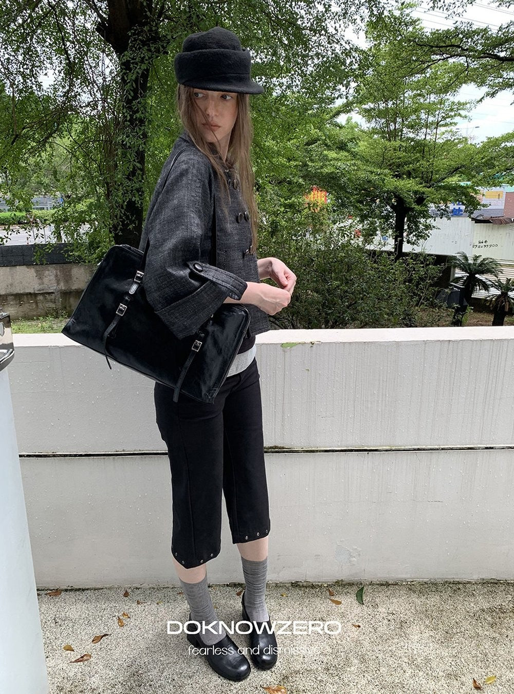 Structured Cuff Crop Jacket