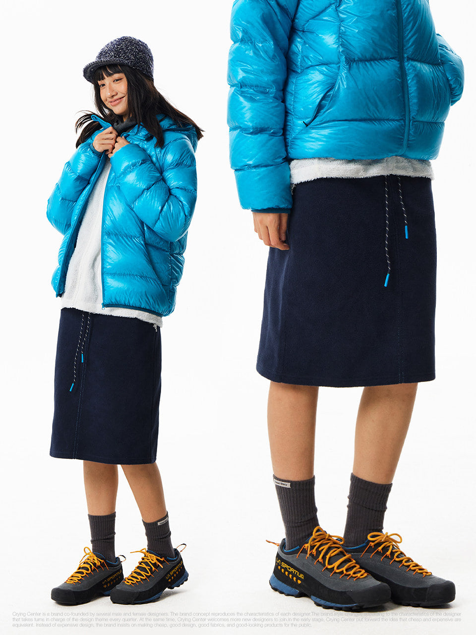 CryingCenter Herringbone Fleece Skirt