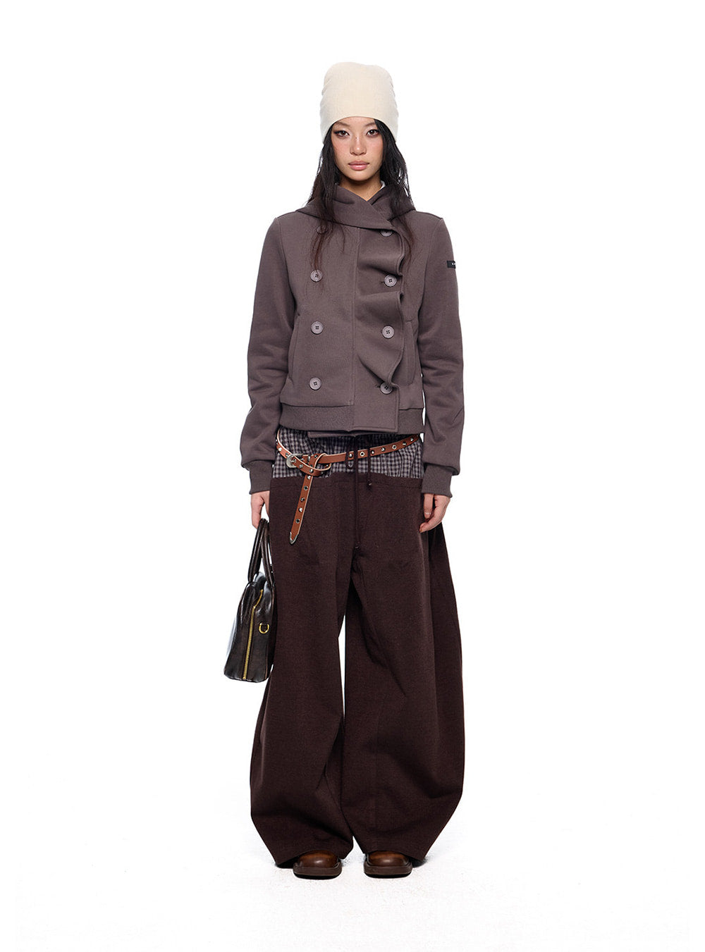 Drawstring Wide Sweat Pants (2color)