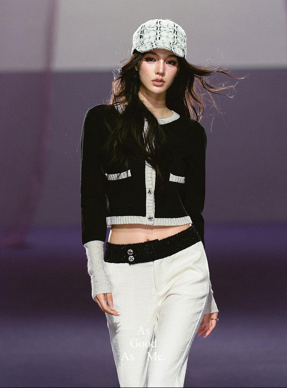 Sequin Knit Cropped Cardigan