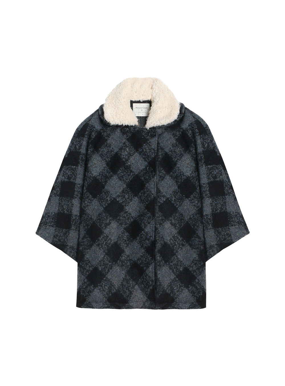 Double-Breasted Cape Jacket (2color)