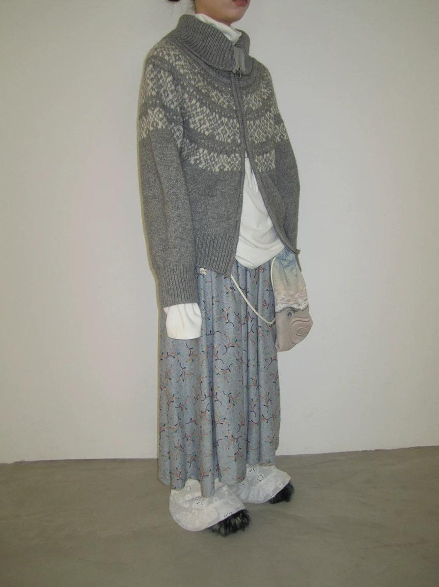 3months | CASUAL FAIR ISLE KNIT CARDIGAN【ID:TN00067】