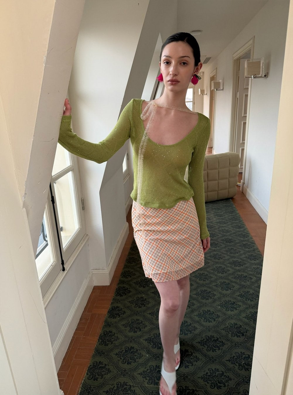 Lustre Ribbon Knit Top