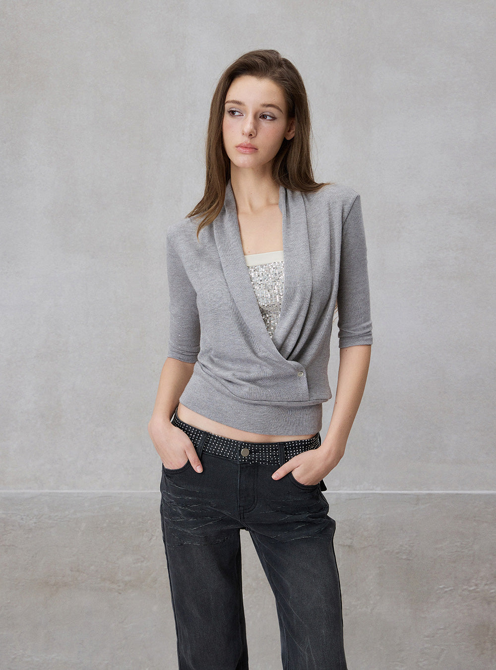 Pearl Wrap Fit Top