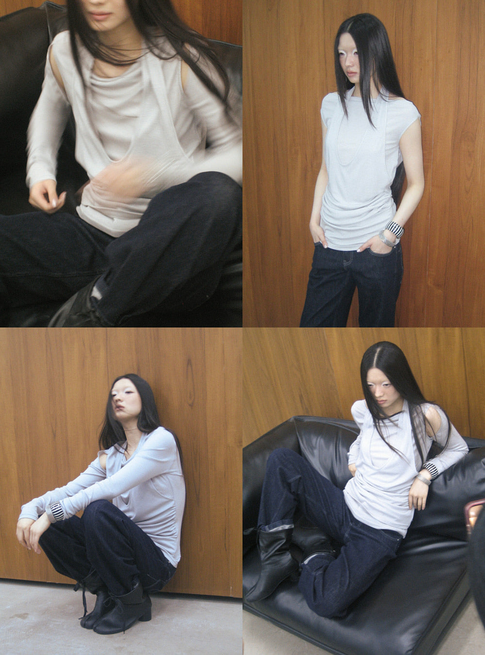 Halter Neck Two-Way Long Sleeve