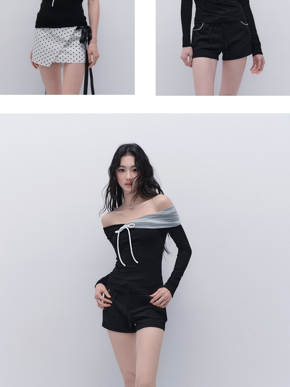 Asymmetric Off-Shoulder Top With Sleeve Options