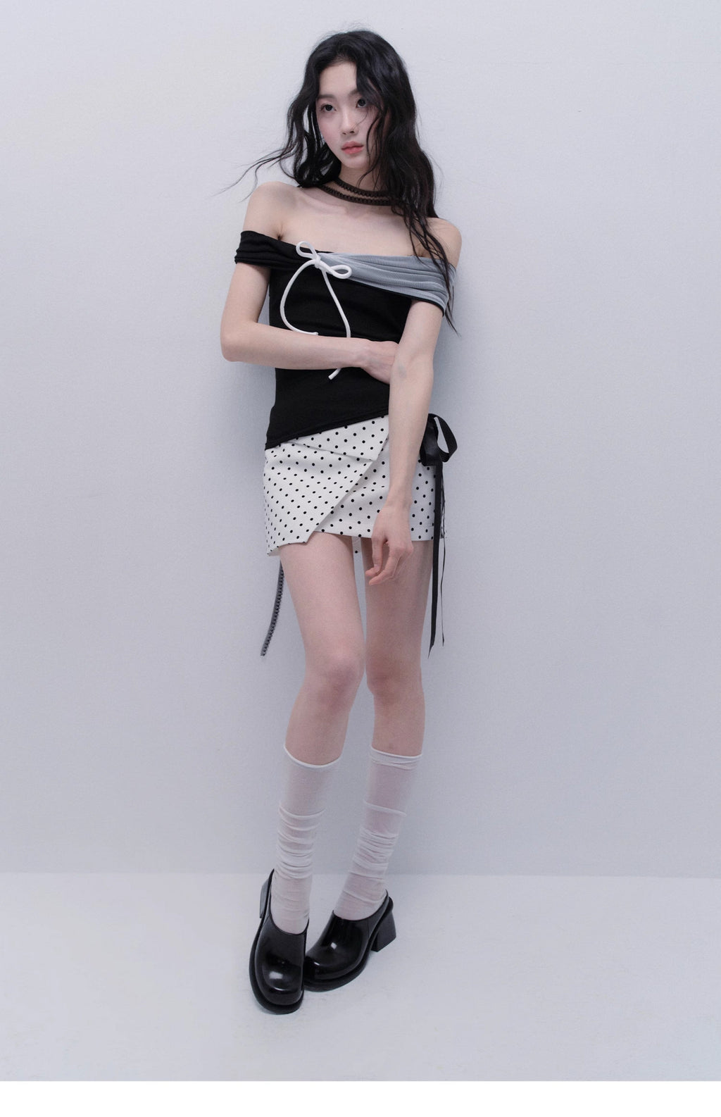 Asymmetric Off-Shoulder Top With Sleeve Options