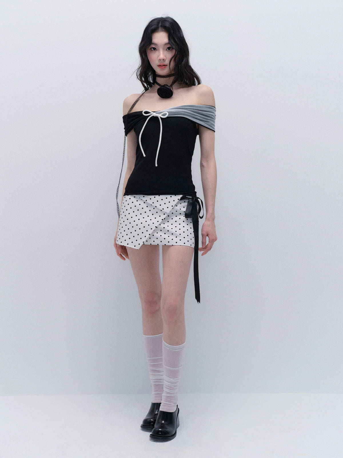 Asymmetric Off-Shoulder Top With Sleeve Options