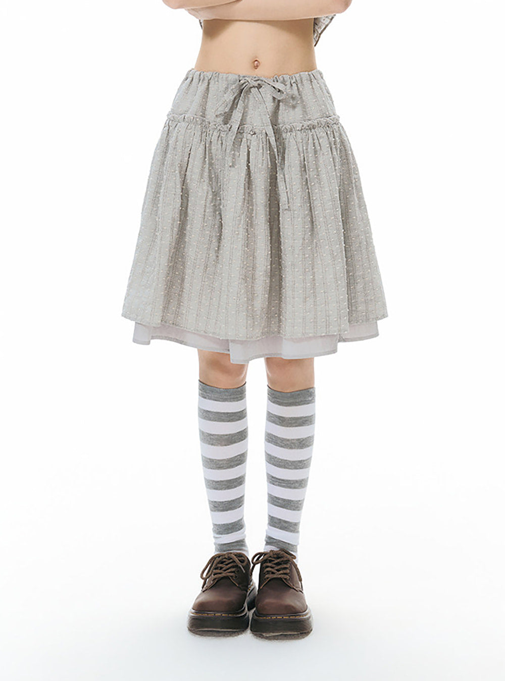 Layered Drawstring Skirt (2color)