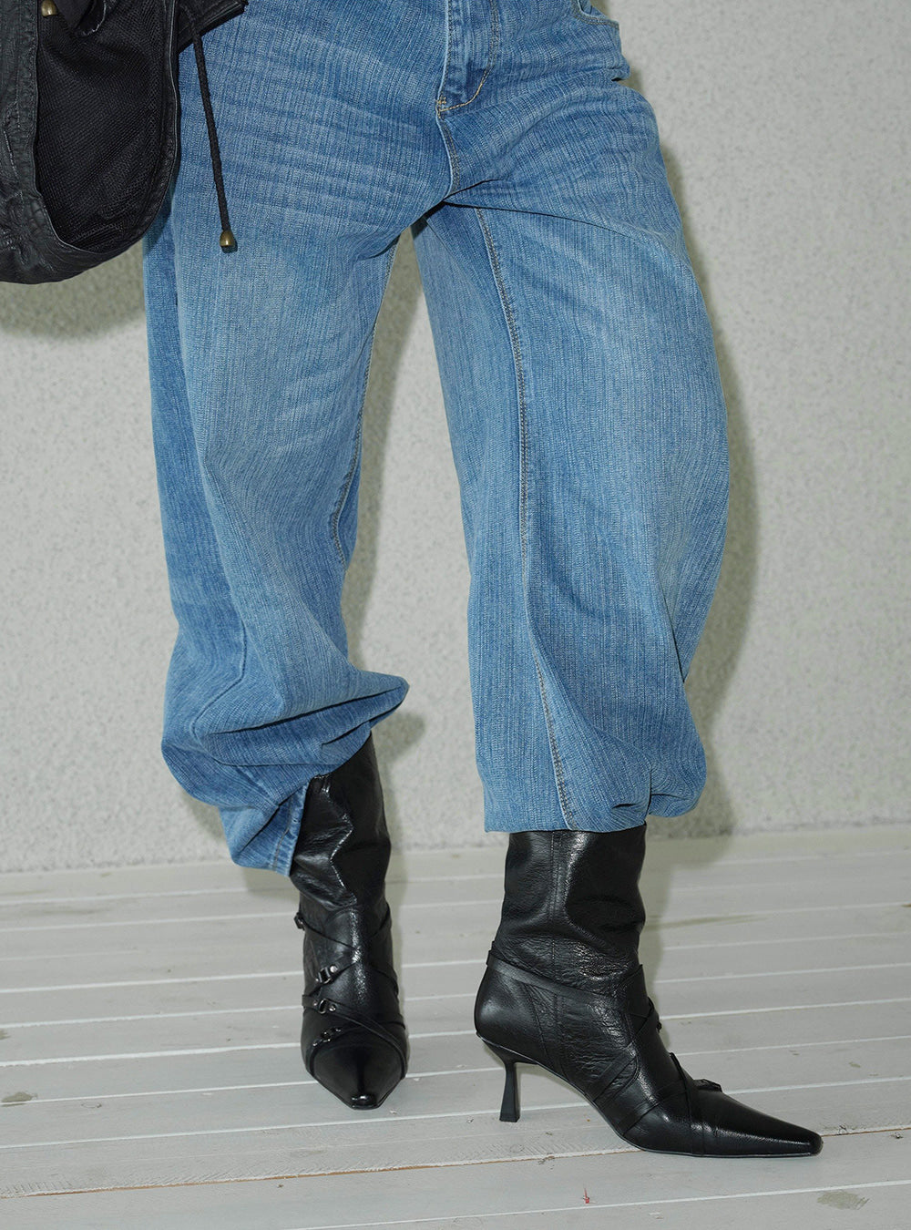 Rebel Crisscross Strap Boots
