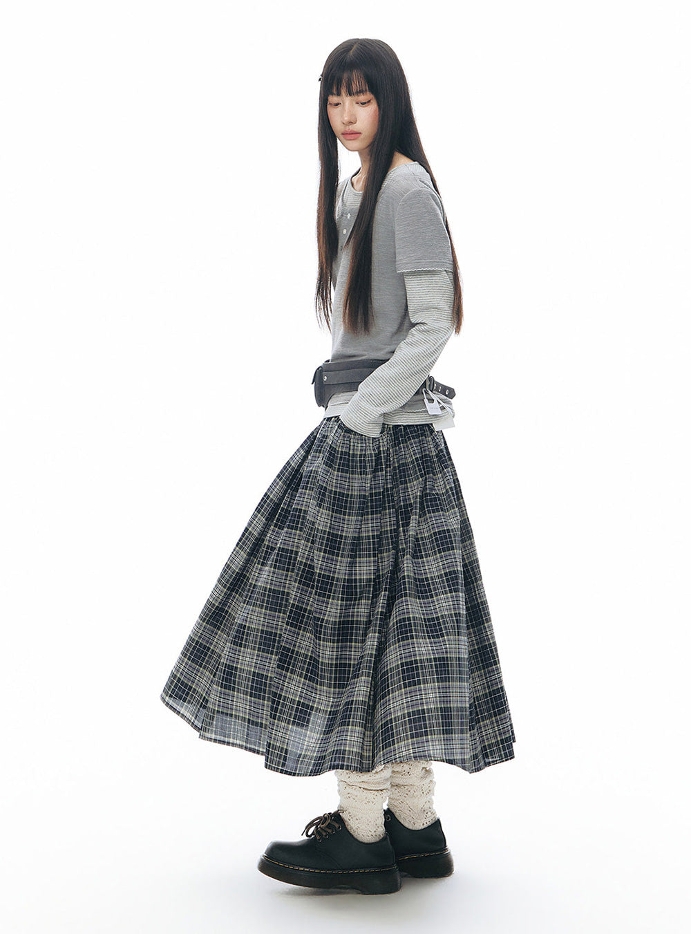 Soft Volume Flare Skirt (2color)