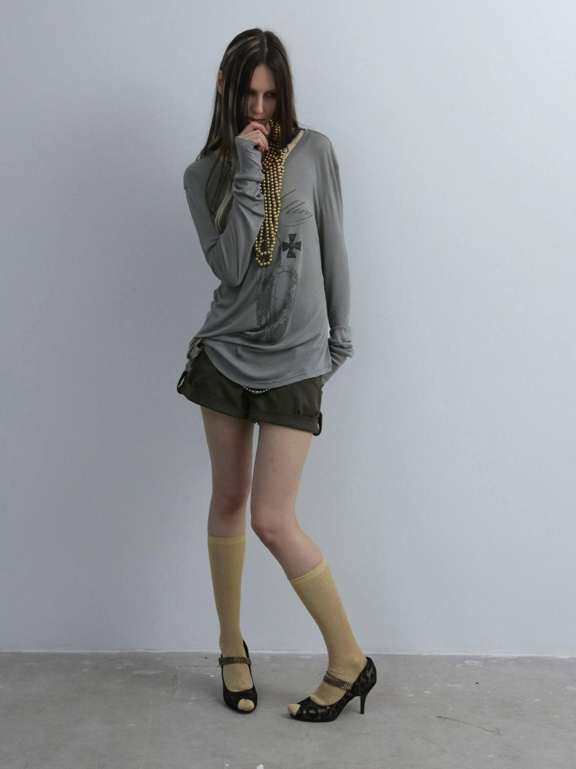 Angel Irregular Punk Print Women'S Lyocell Long Sleeve T-Shirts