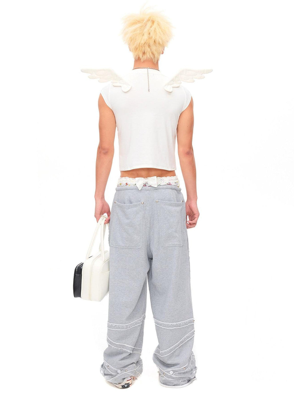 Starlight Rhinestone Angel Wing Women'S Cotton Blend Short Sleeve T-Shirts