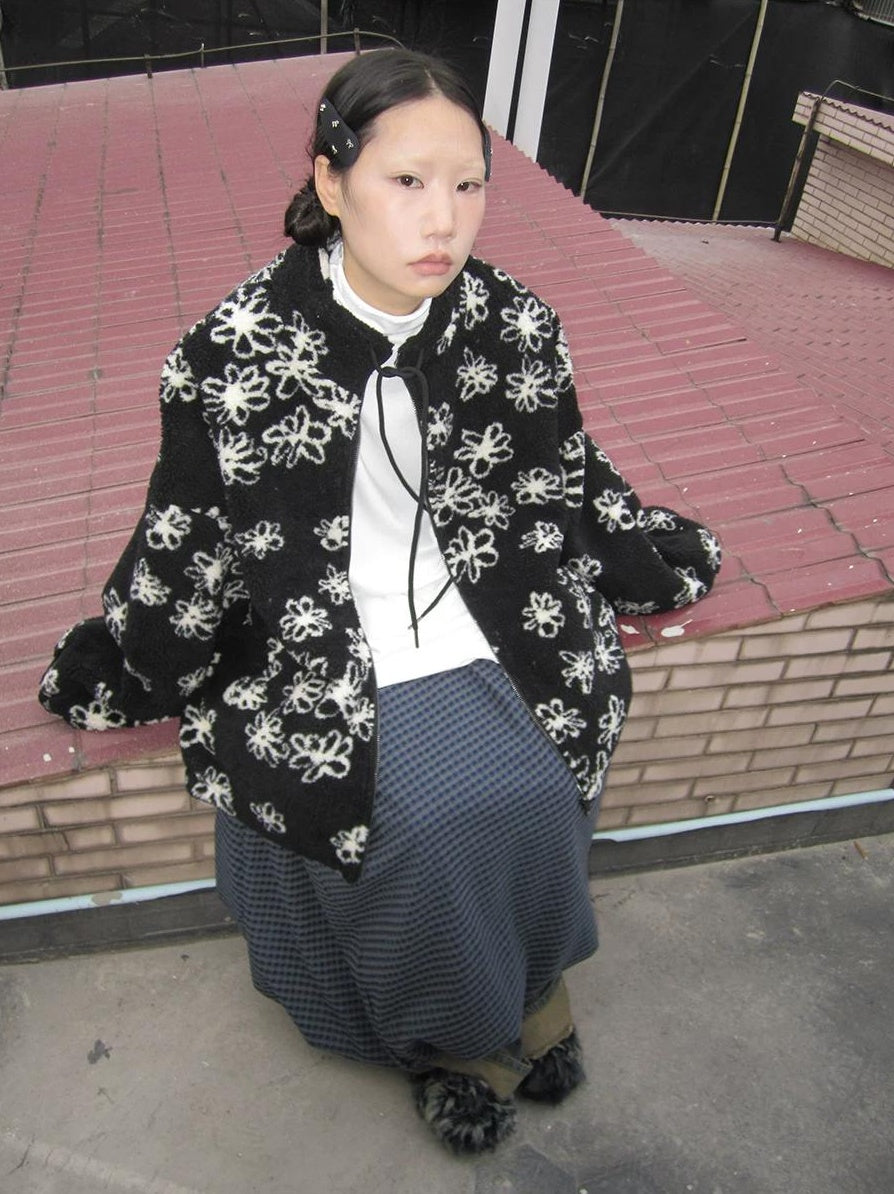 3months | RETRO PLUSH JACKET【ID:TN00050】