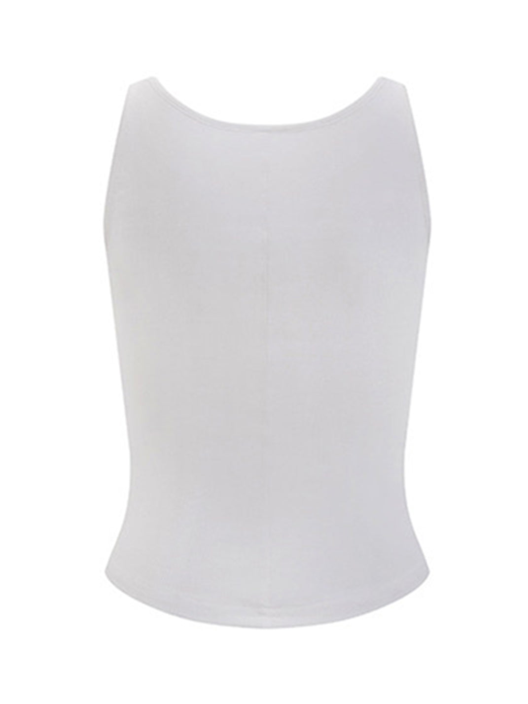 Distressed Logo Stretch Tank Top