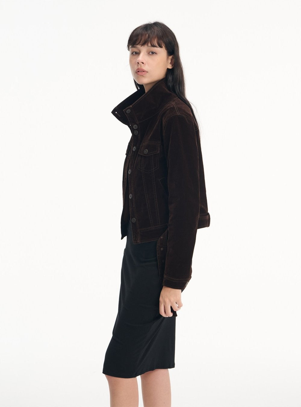 Velvet Stitch Denim Jacket