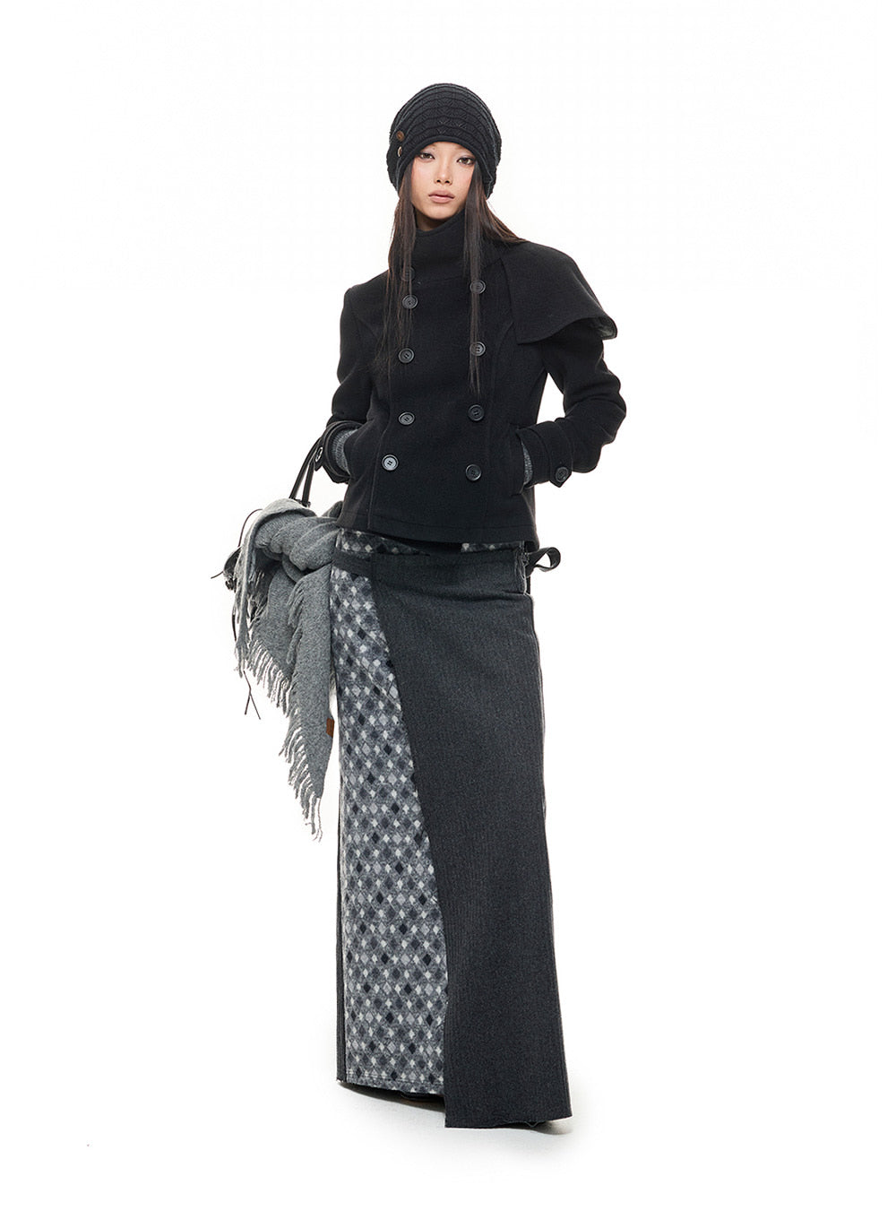 French Slim-Fit Short Wool Coat (2color)