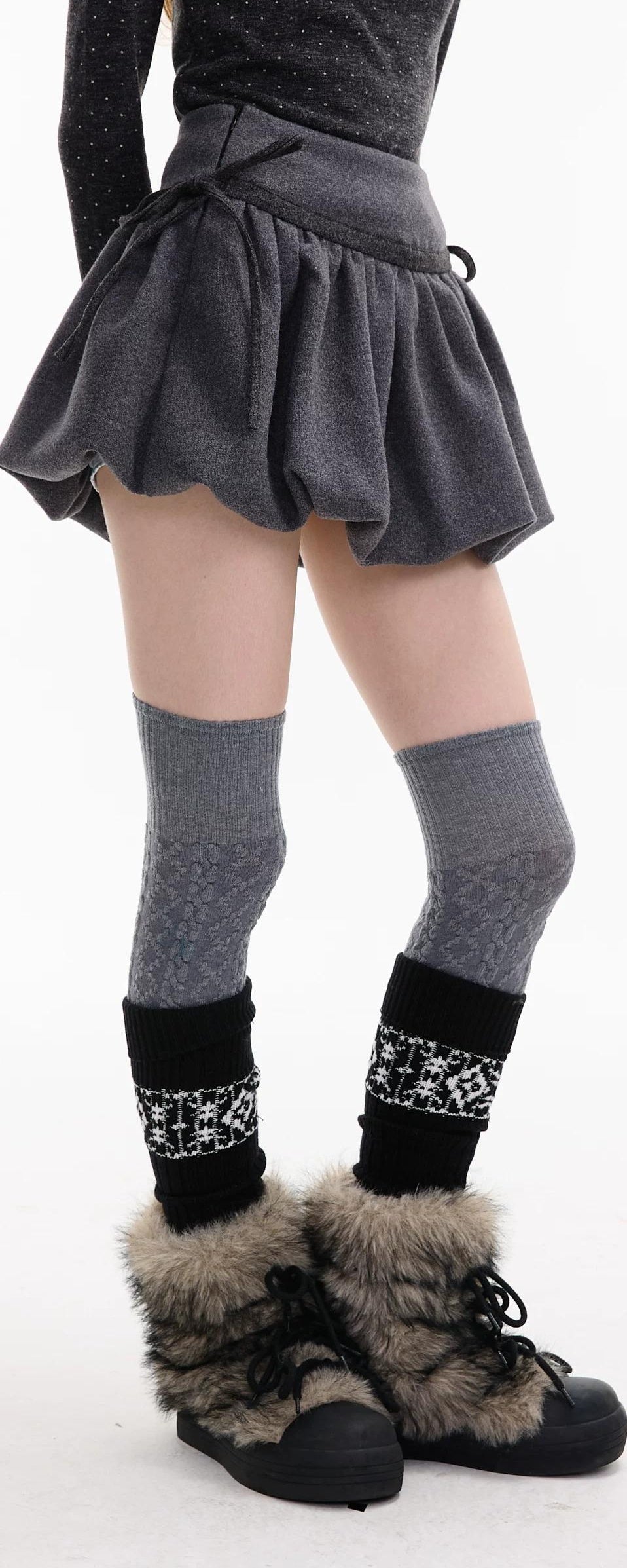 ziziFei | RETRO HIGH-WAISTED TWEED SKIRT【ID:TN00071】
