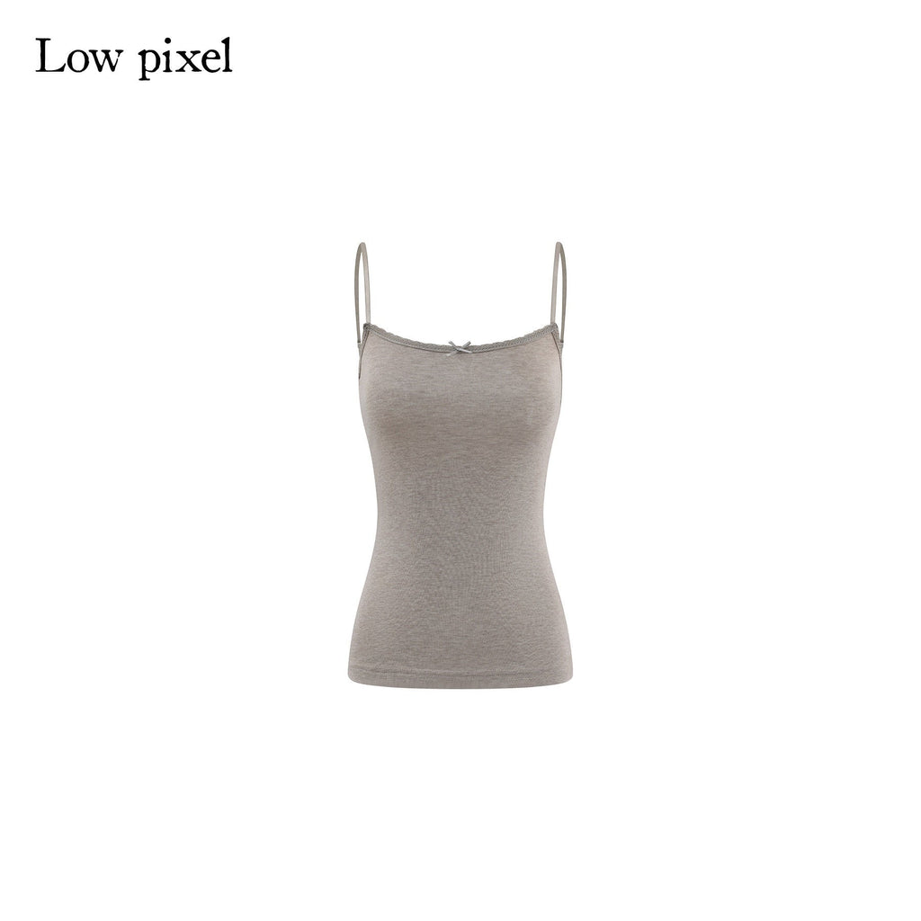 Wool Blend V-neck Slim Pullover Two Piece Cami Set Casual Sweaters