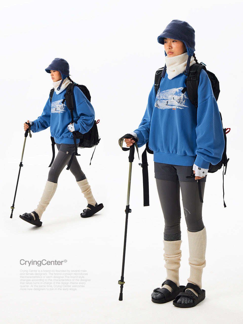 CryingCenter 3C Vintage Washed Crewneck