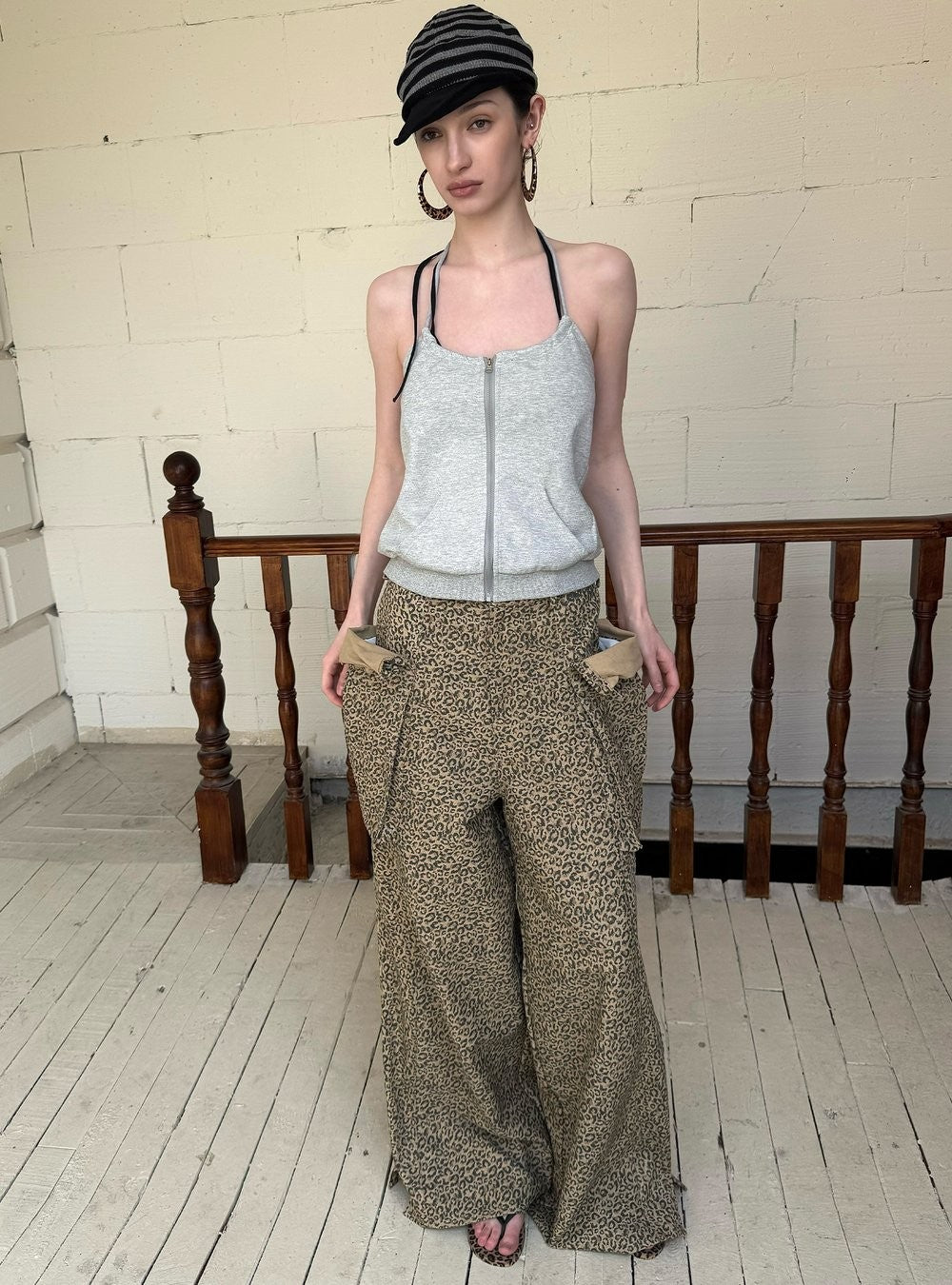 Zip Halter Top