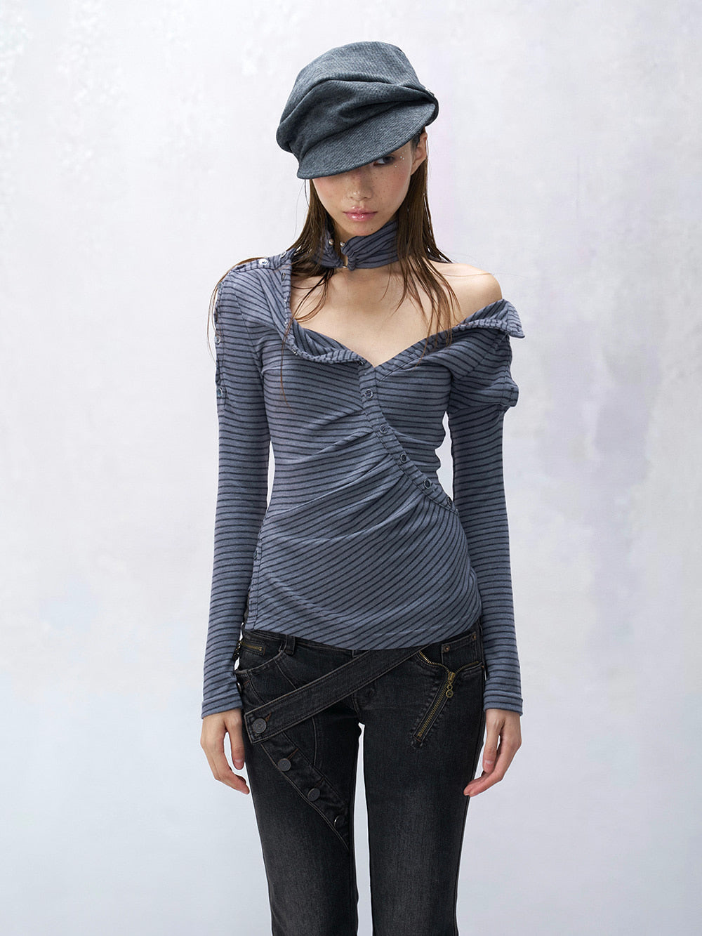 Cashmere Stripe Top