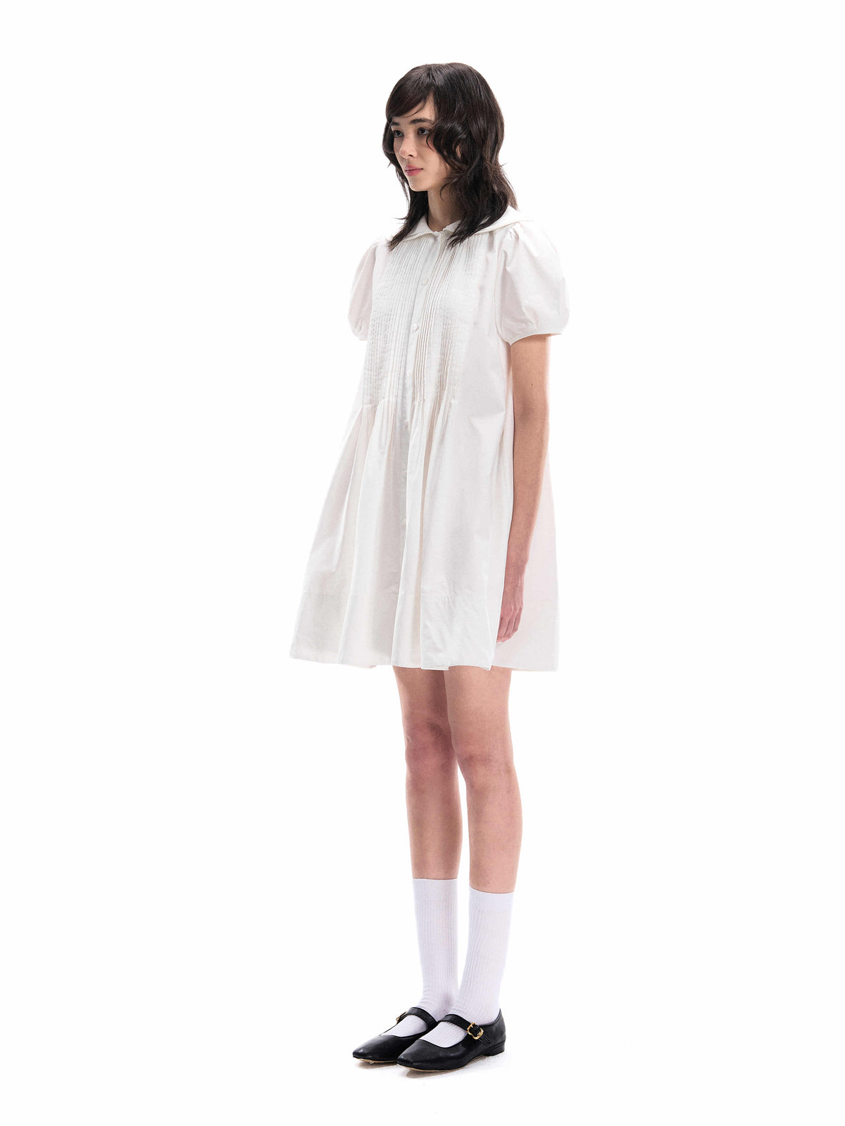 Romance Nanci Doll Collar Puff Shirt Dress