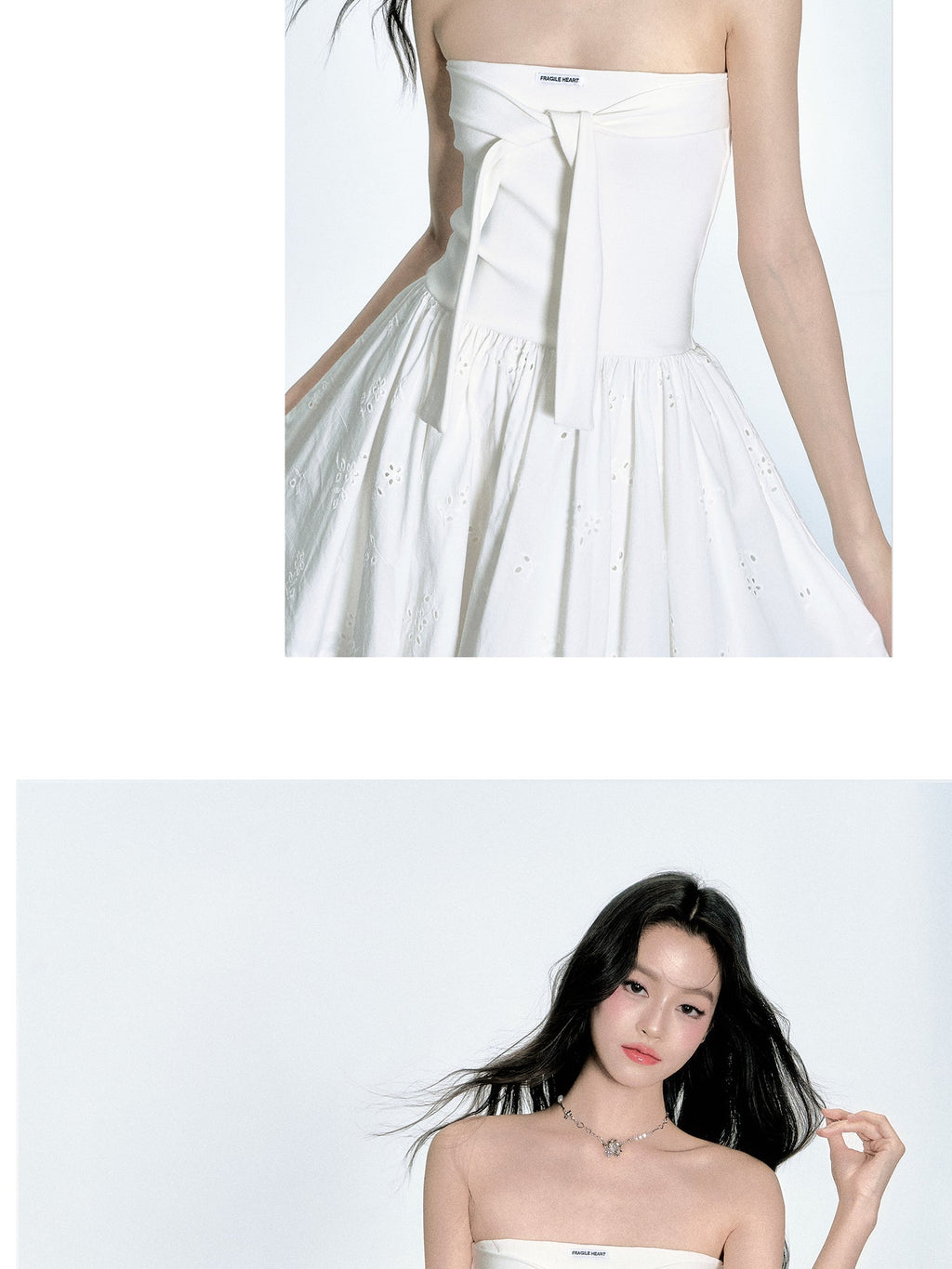 Asymmetric Hem Lace Tube Dress