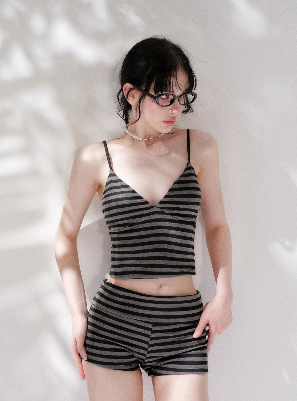Stripe Layered Swim Set (2Piece)