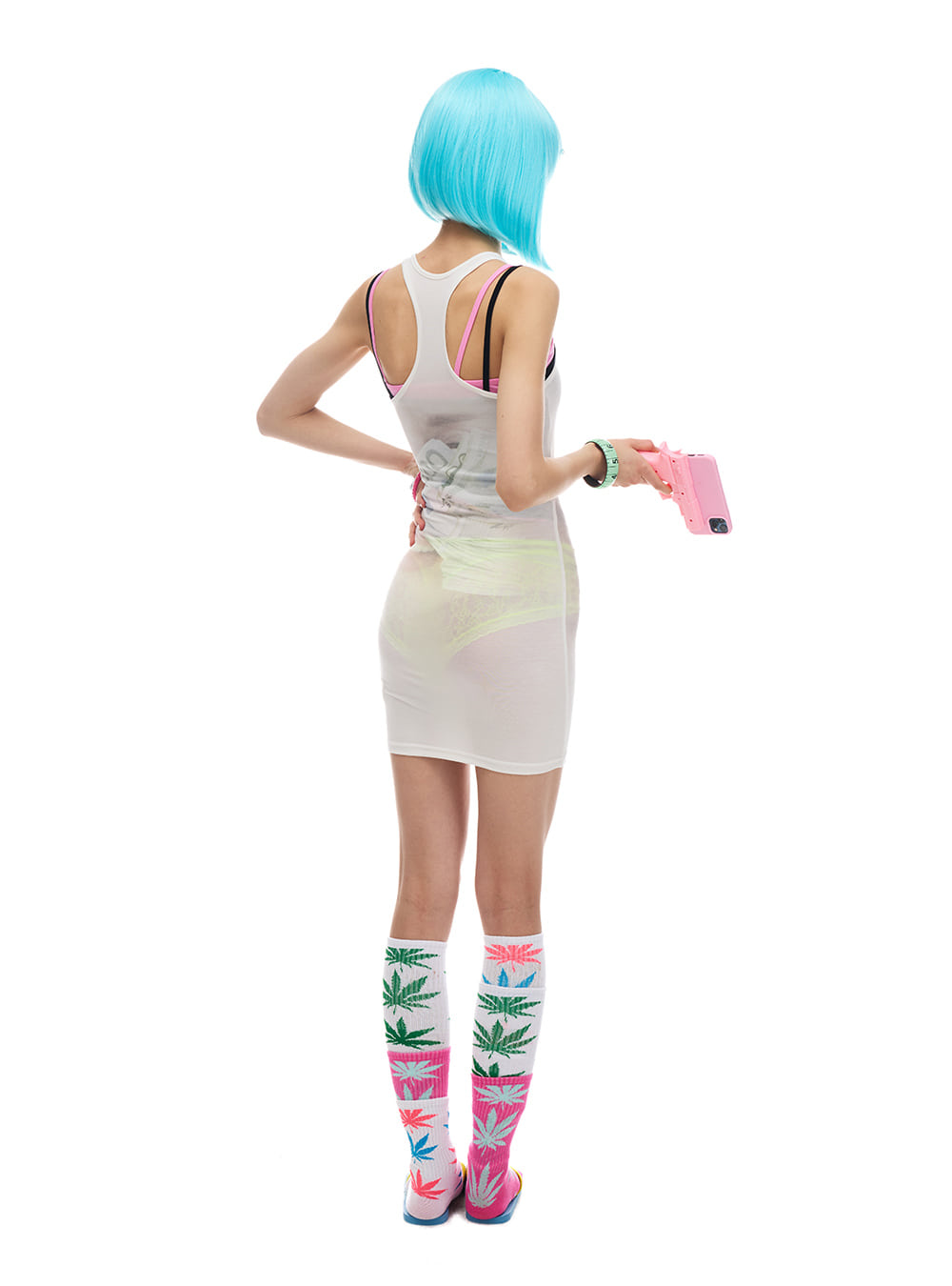 Afterimage Sheer Bodycon Dress