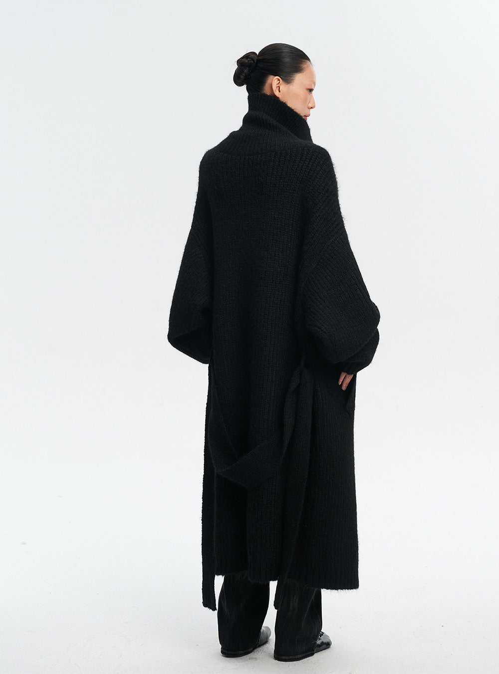Stand Collar Chunky Knit Sweater
