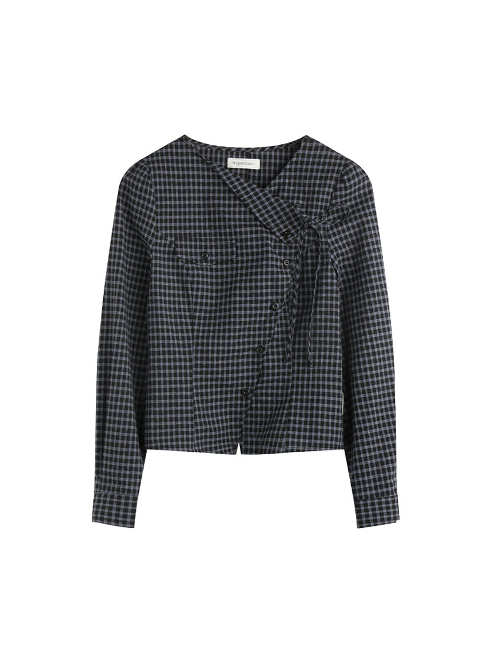Asy Plaid Shirt& Skirt (2color)