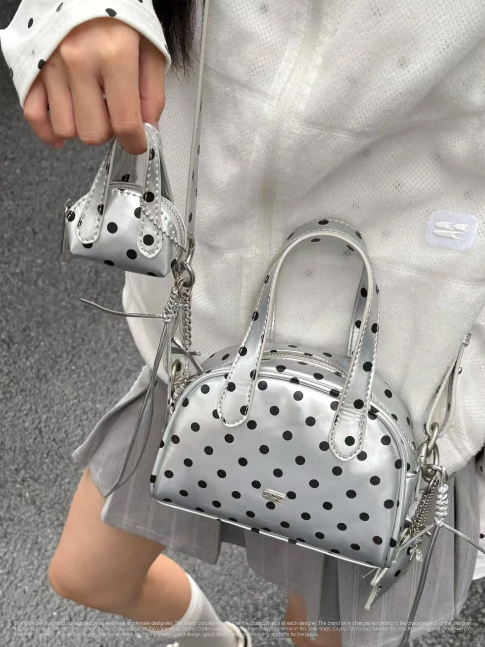 CryingCenter Silver Dot Mini Bag / Star Pendant