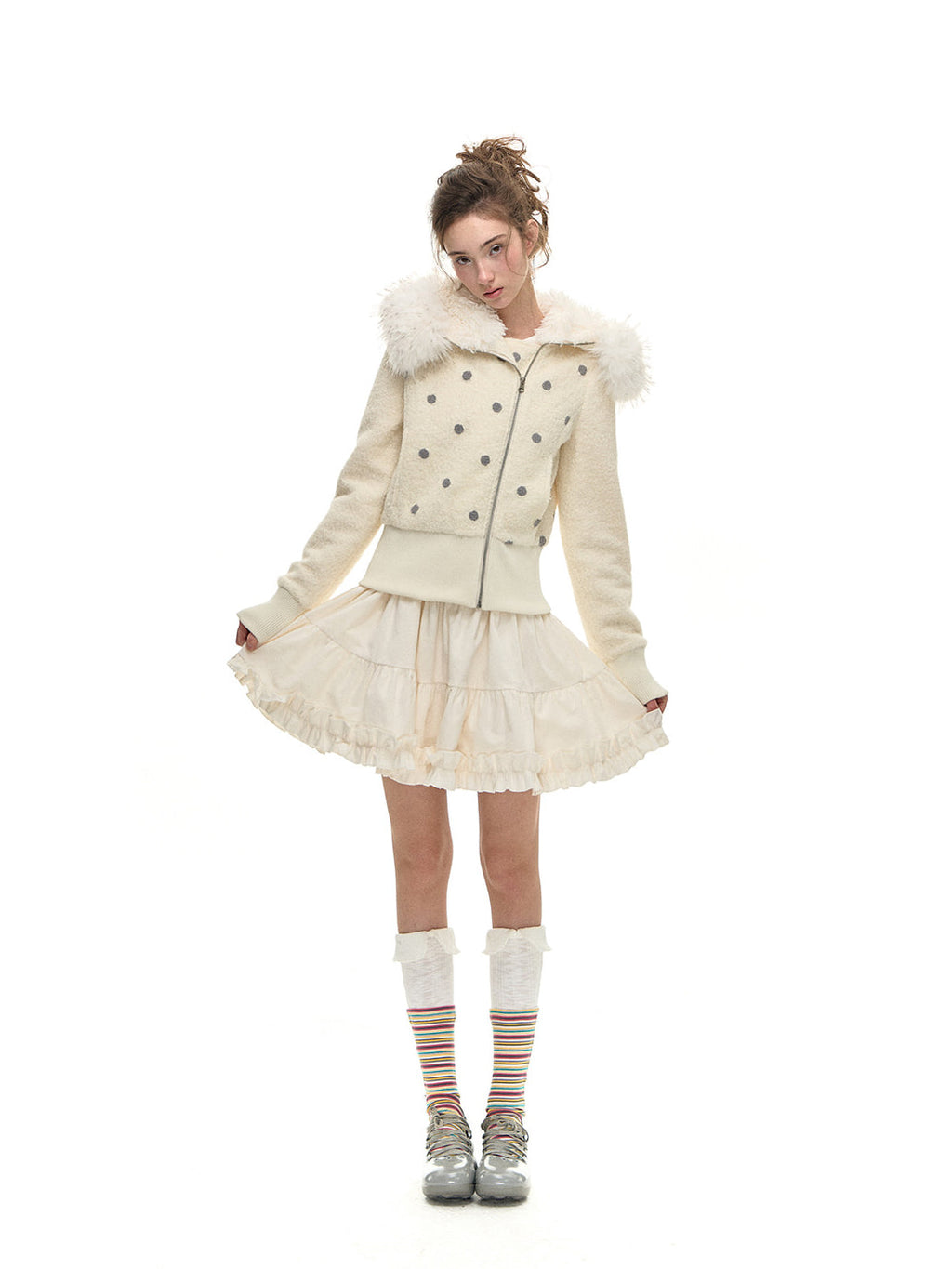 Romance Nanci Slim Fit Fur Short Jacket