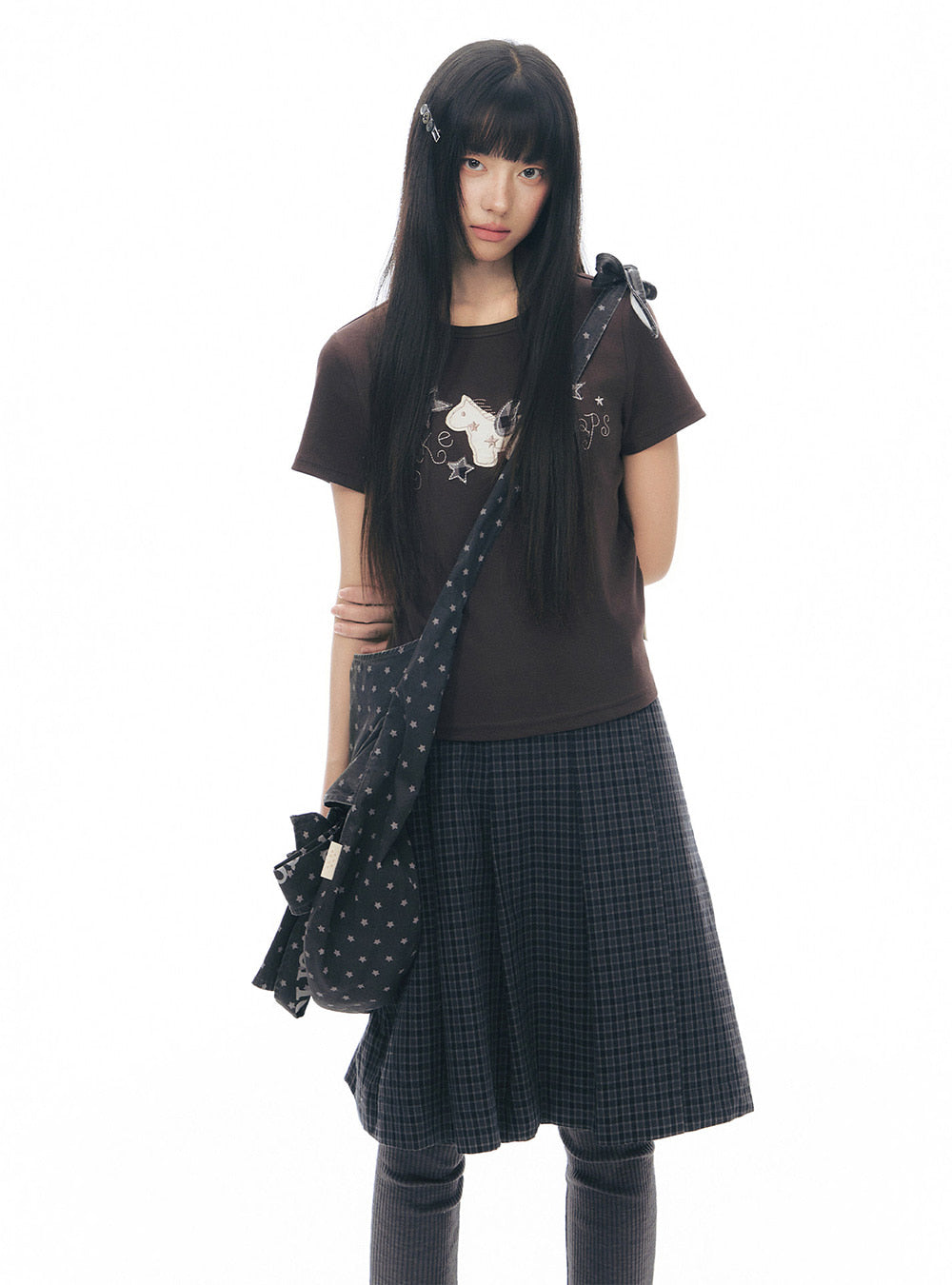 Clean Pleats Mini Skirt (2color)