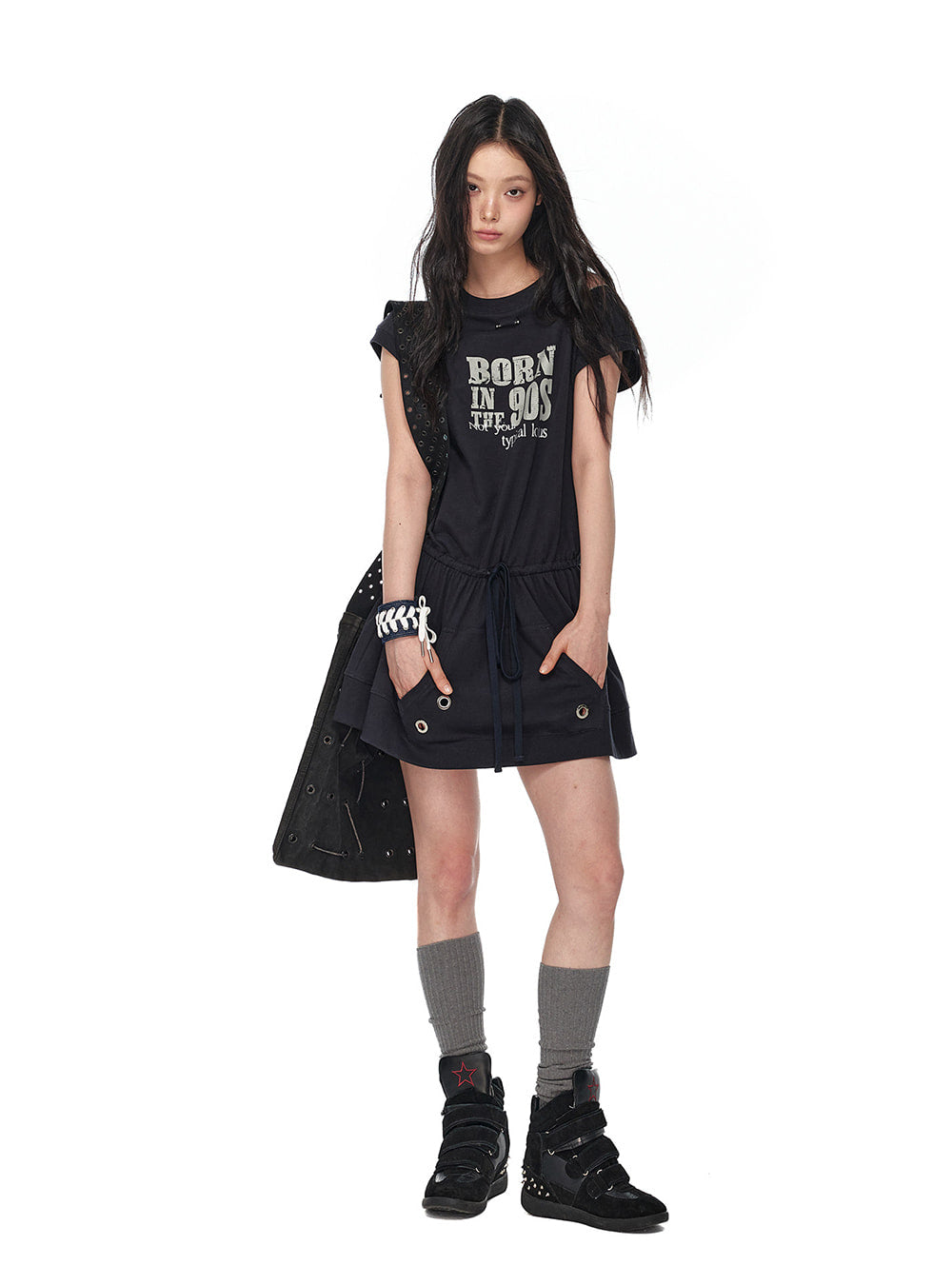 Born In 90s Accent Mini Dress
