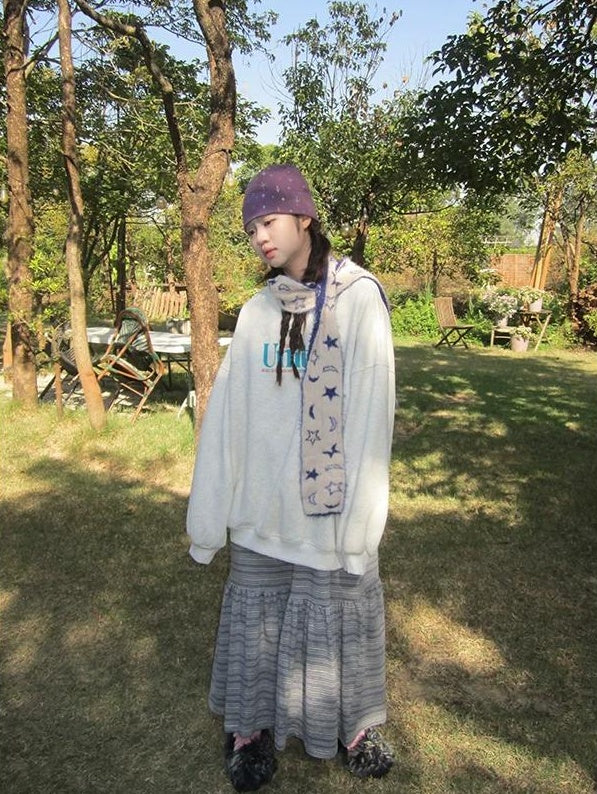 3months | LAZY CHIC LETTER SWEATER【ID:TN00035】
