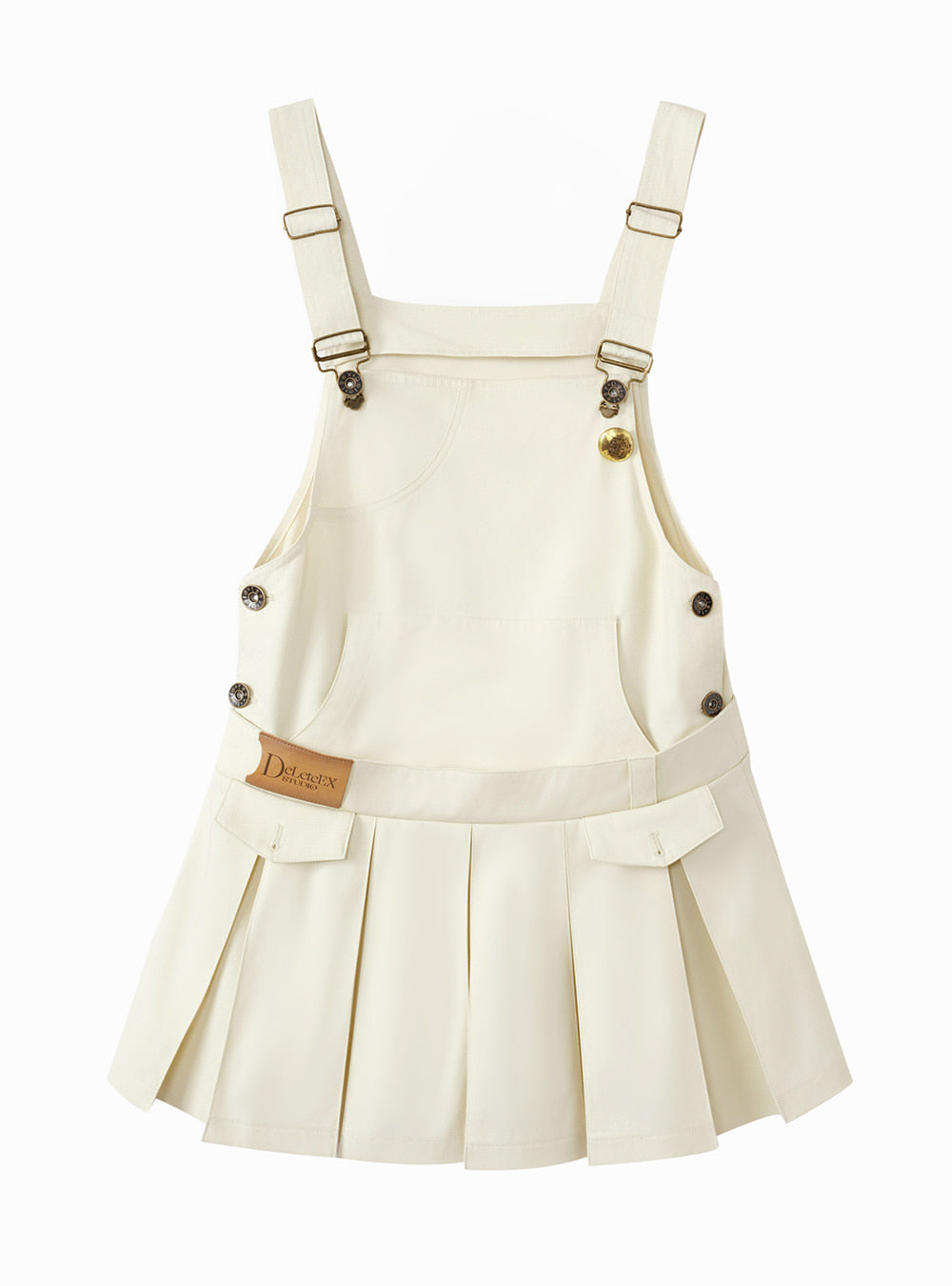 Ivory Utility Suspender Mini Dress