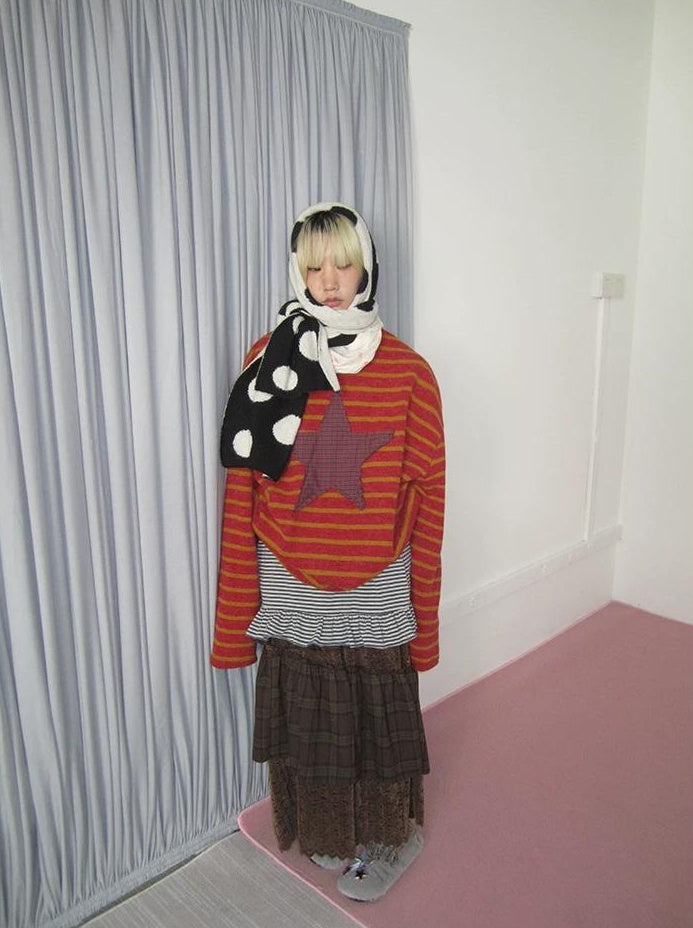 3months |  KOREAN STRIPED KNIT SWEATER【ID:TN00026】
