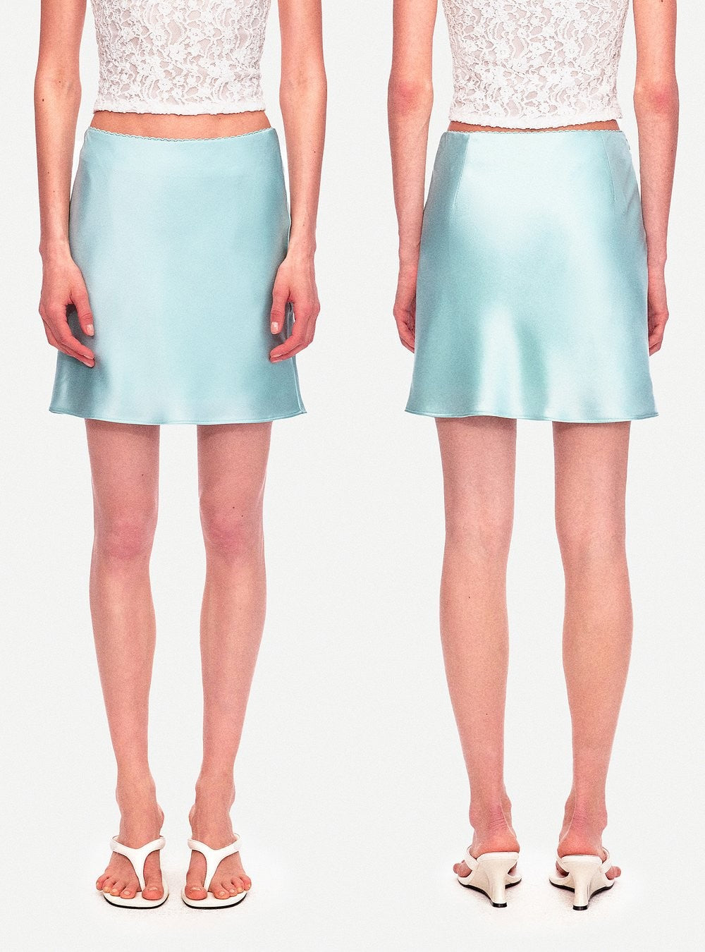 Wavy Band A-Line Skirt (3color)
