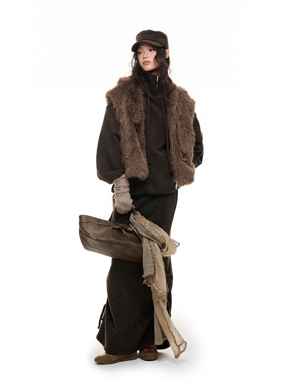 Adjustable Plush Short Vest