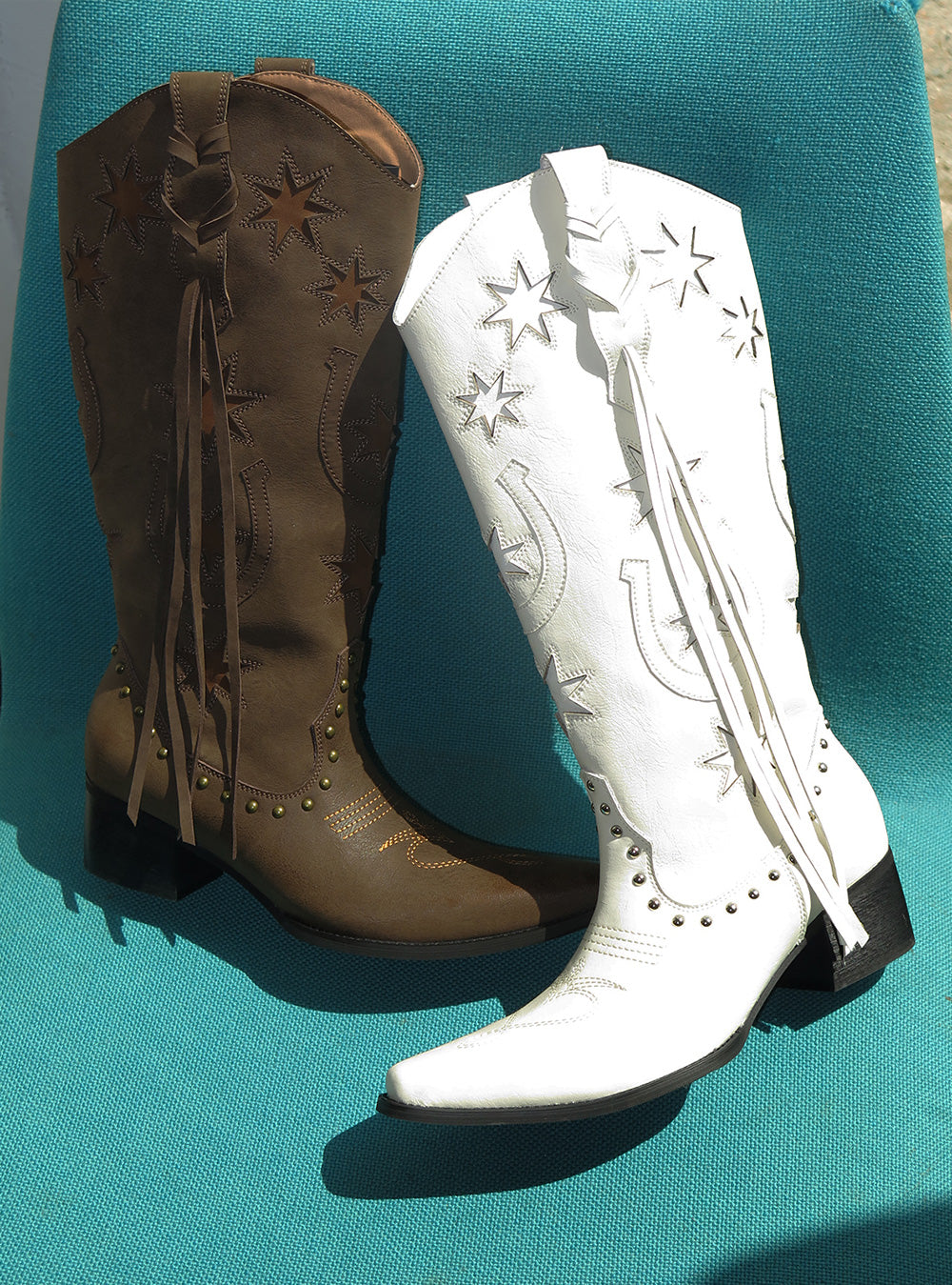 Buckle Pointed Cross Strap Leather Boots