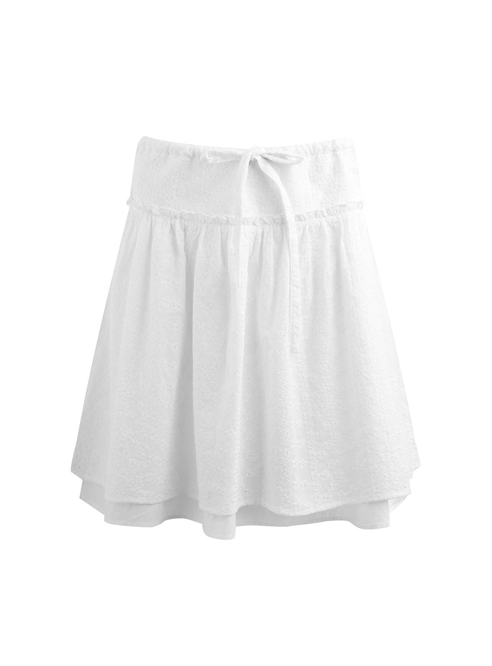Layered Drawstring Skirt (2color)