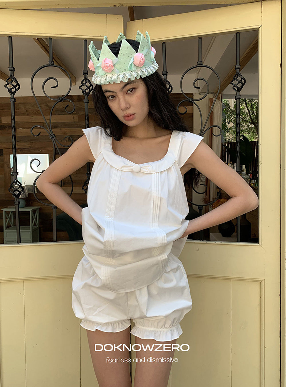 Cloud Frill Two-Piece Dress