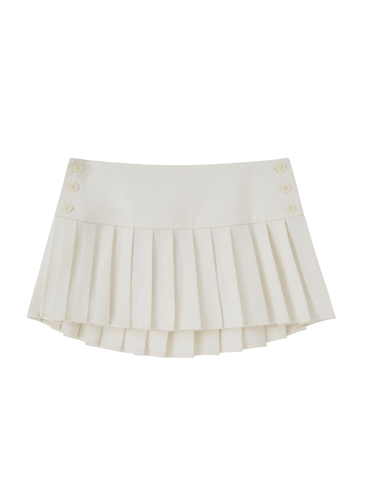 Adjustable Waist Pleated Midi Skirt Women Summer Skirt