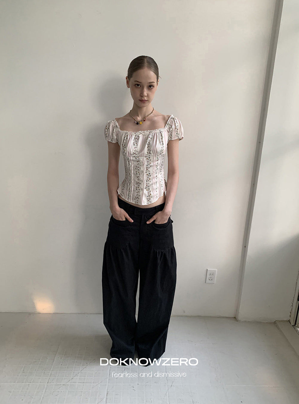 Pocket Gather Wide Pants (2color)